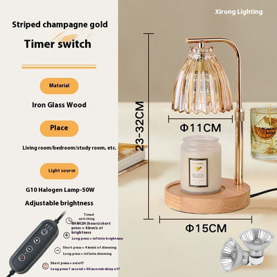 French Retro Bedroom Home Decoration Fire-free Fragrance Table Lamp