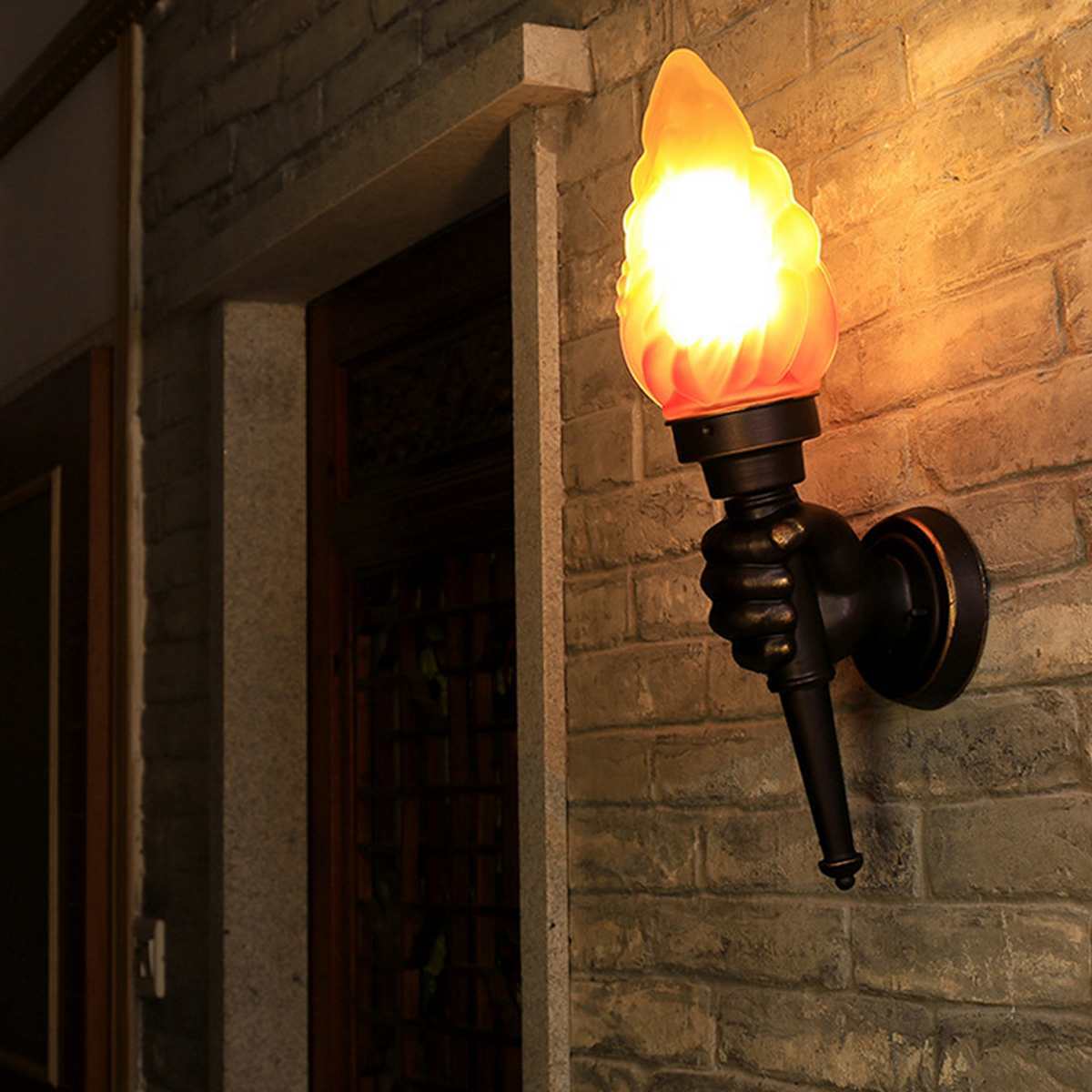 Best Creative torchbearer wall lamp