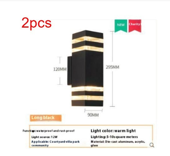 LED Square Outdoor Waterproof Wall Lamp