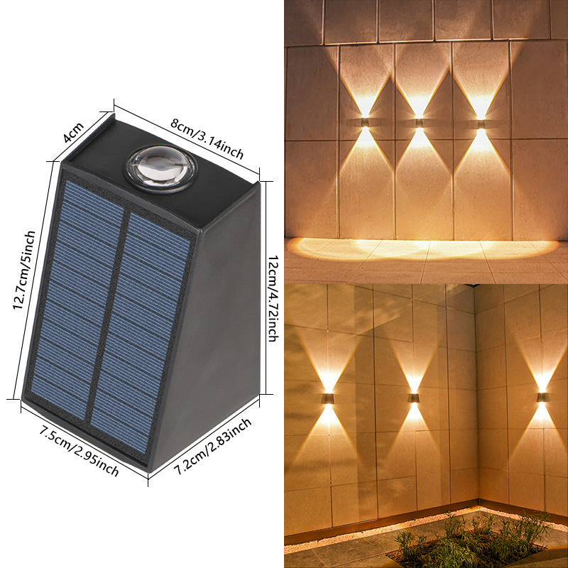Premium Solar Outdoor Wall Lamp Courtyard Decoration Atmosphere Wall Lamp