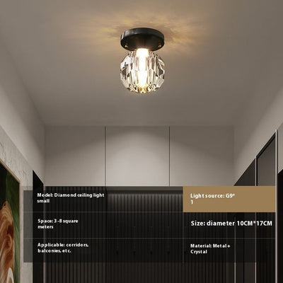 Crystal Wall Aisle Ceiling Lamp Simple Lamps