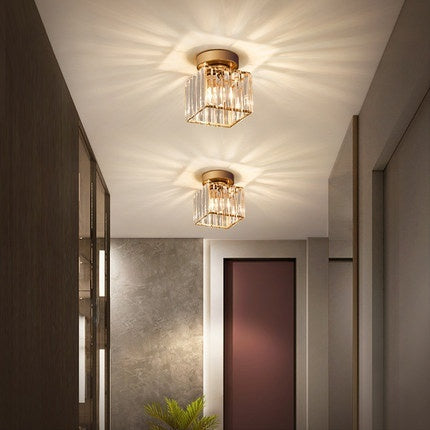 Crystal Wall Aisle Ceiling Lamp Simple Lamps