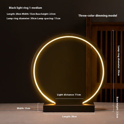 Chinese Style Creative Zen Decoration Home Backflow Incense Living Room LED Lamp
