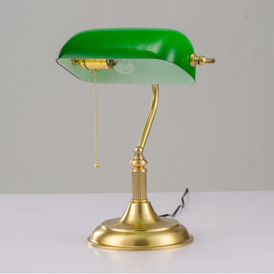 Green Glass Table Lamp Homestay Lamp