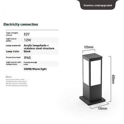Waterproof Lawn Lamp Outdoor Courtyard Villa