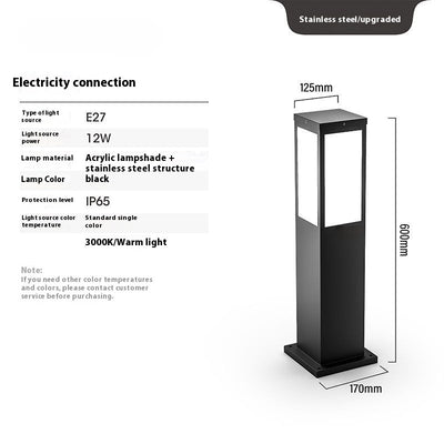 Waterproof Lawn Lamp Outdoor Courtyard Villa