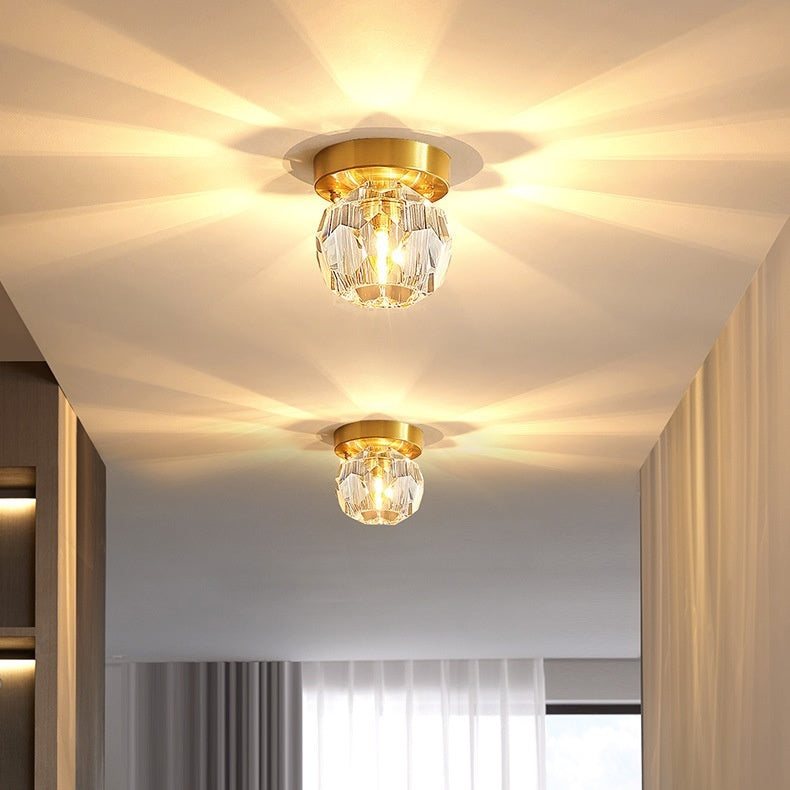 Crystal Wall Aisle Ceiling Lamp Simple Lamps