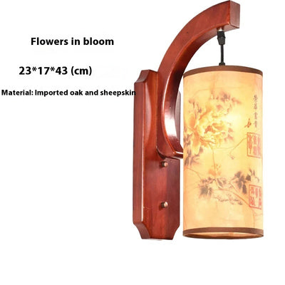 Restaurant Decoration Antique Wooden Lamp