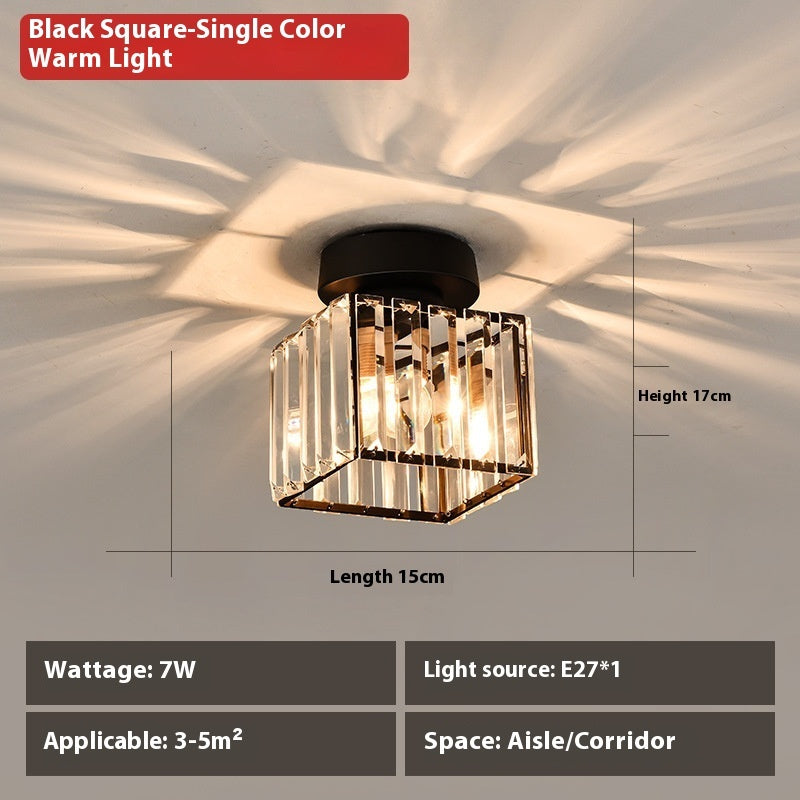 Crystal Wall Aisle Ceiling Lamp Simple Lamps