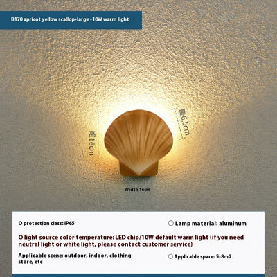 Outdoor Wall Led Outdoor Waterproof Shell Creative Garden Lamp