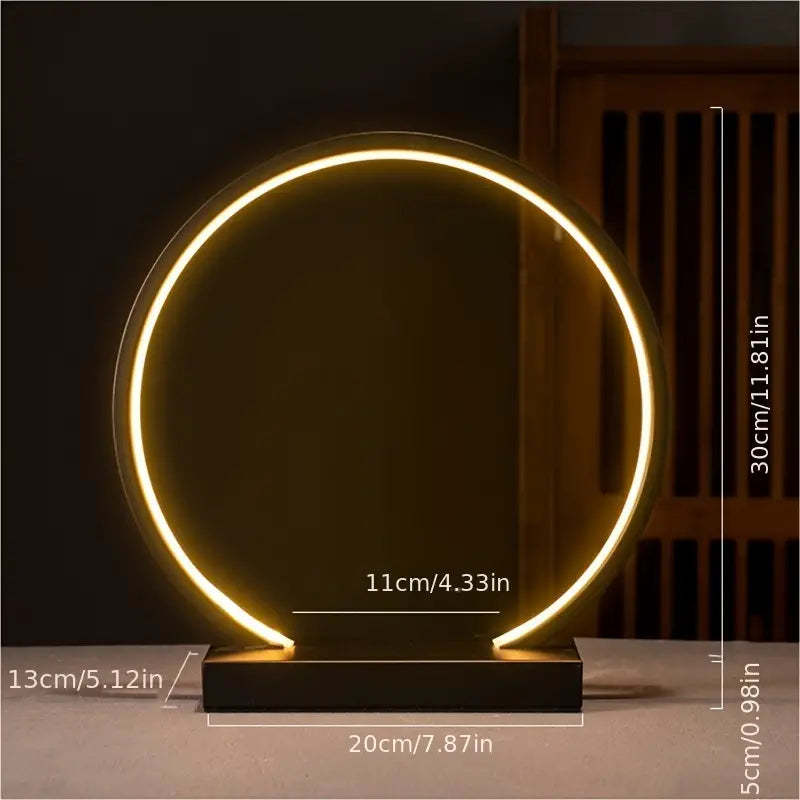 Chinese Style Creative Zen Decoration Home Backflow Incense Living Room LED Lamp