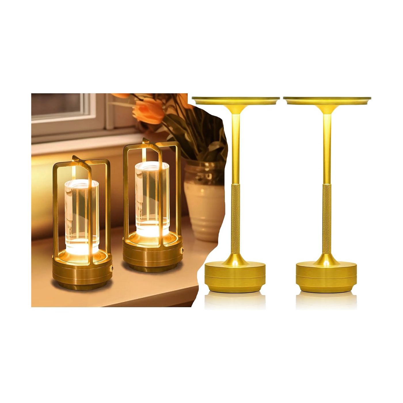 Metal Cordless Table Lamps For Bedrooms