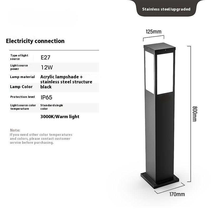 Waterproof Lawn Lamp Outdoor Courtyard Villa
