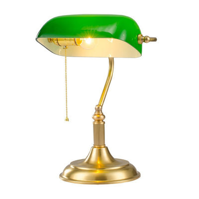 Green Glass Table Lamp Homestay Lamp