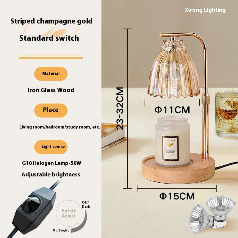 French Retro Bedroom Home Decoration Fire-free Fragrance Table Lamp