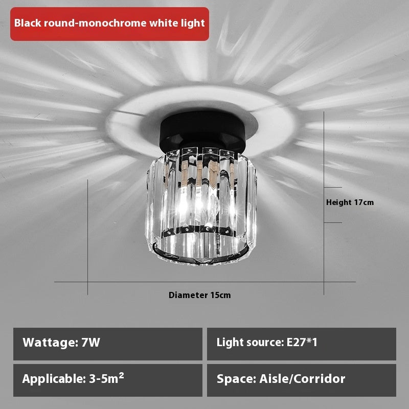 Crystal Wall Aisle Ceiling Lamp Simple Lamps