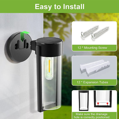 Waterproof Outdoor Solar Lamp Wire Wall Lamp