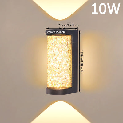 Indoor Crystal Wall Lamp Flashlight Modern Minimalist