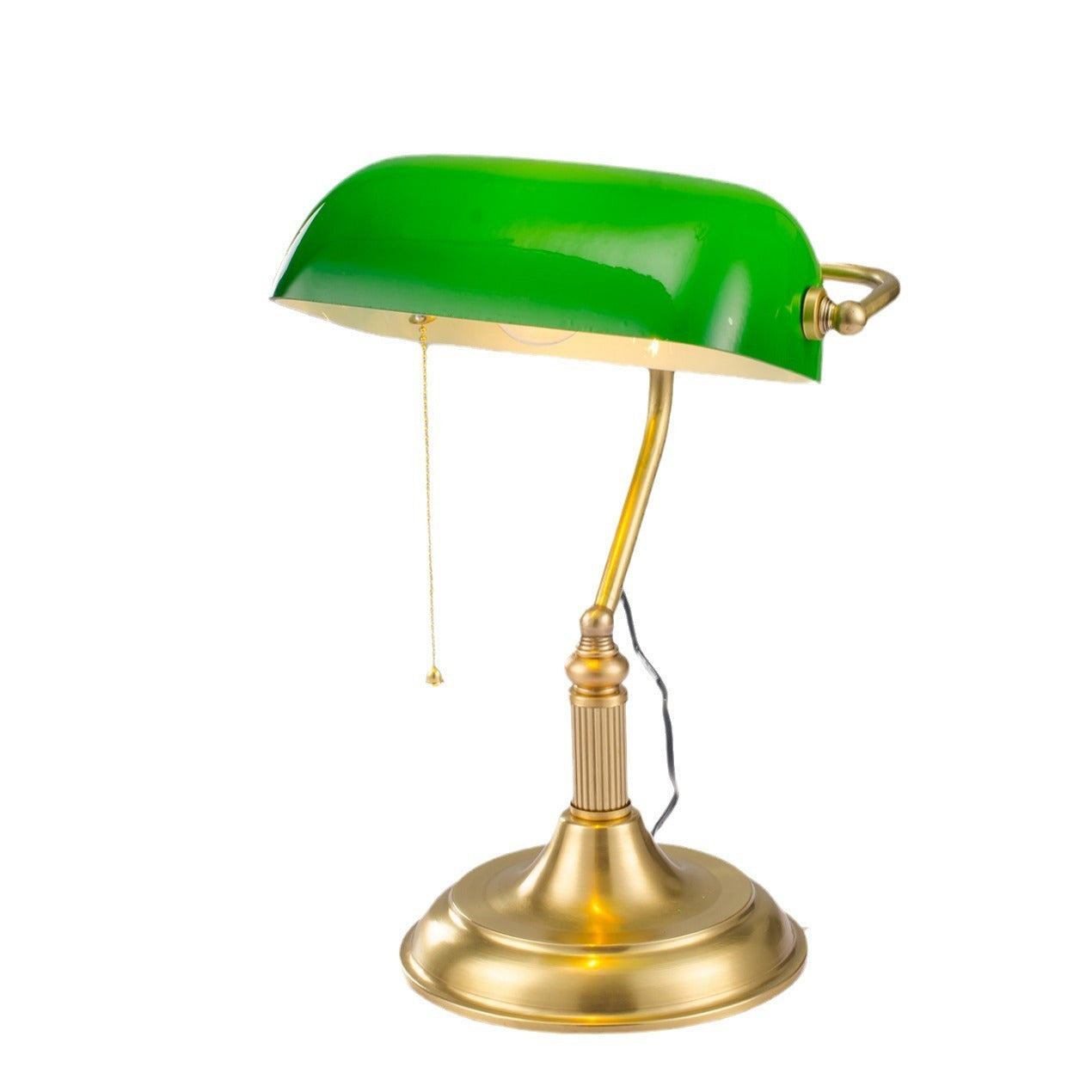 Green Glass Table Lamp Homestay Lamp